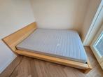 IKEA MALM bed 140x200 met lattenbodems en matrassen, Huis en Inrichting, Slaapkamer | Bedden, Ophalen, Gebruikt, Beige, Tweepersoons