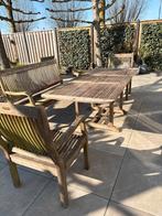 Teakhouten tuinset, Ophalen, 4 zitplaatsen, Gebruikt, Teakhout