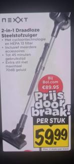 Nexxt Steel en Borstel vd Stofzuiger, Stofzuiger, Nieuw, Ophalen of Verzenden, Minder dan 1200 watt