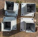 4x Paalhouders Verzinkt - Nieuwstaat, Ophalen of Verzenden, Zo goed als nieuw, Minder dan 180 cm, Palen