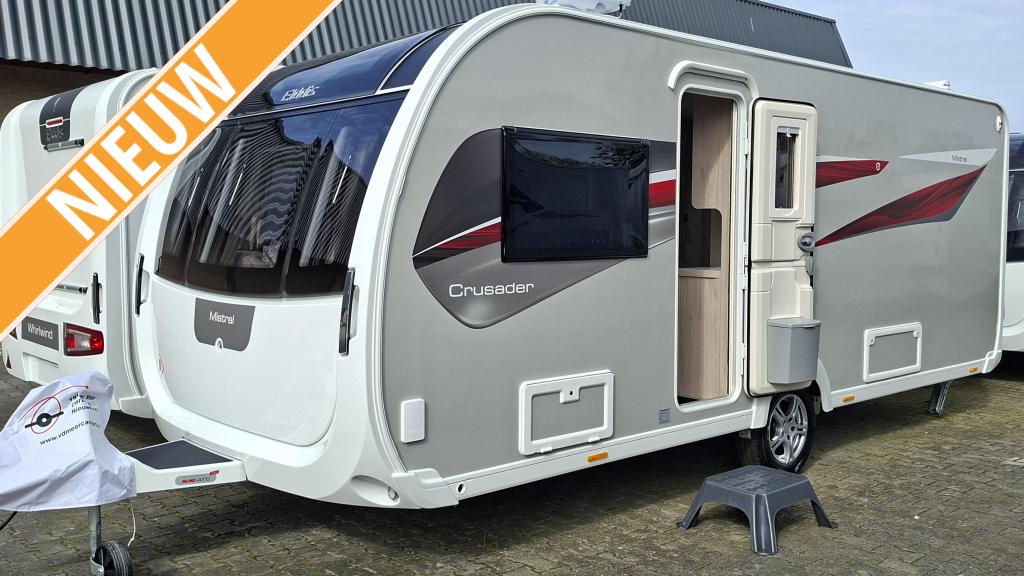 Elddis Crusader Mistral 2026 incl. Pakket !, Standaardzit, Schokbreker, Elddis, Bedrijf