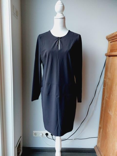 bruine travelstof jurk van japan TKY maat 40, Kleding | Dames, Maat 38/40 (M), Bruin, Ophalen of Verzenden, Japan tky