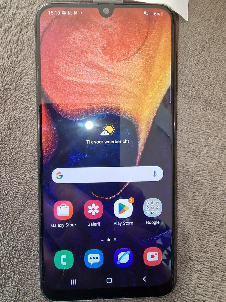 Samsung Galaxy A50 - 128GB - Zwart, Telecommunicatie, Mobiele telefoons | Samsung, Gebruikt, Zwart, Touchscreen, Ophalen of Verzenden