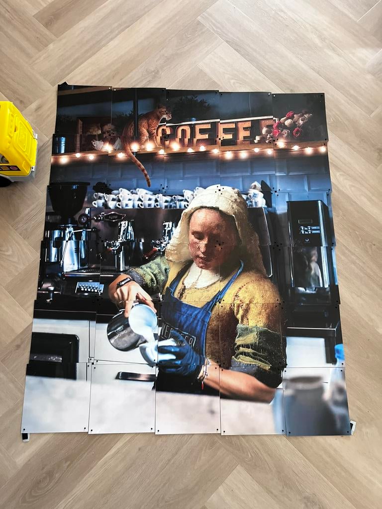 IXXI 120 x 100 cm melkmeisje modern, Ophalen, Zo goed als nieuw, Schilderij, 100 tot 125 cm