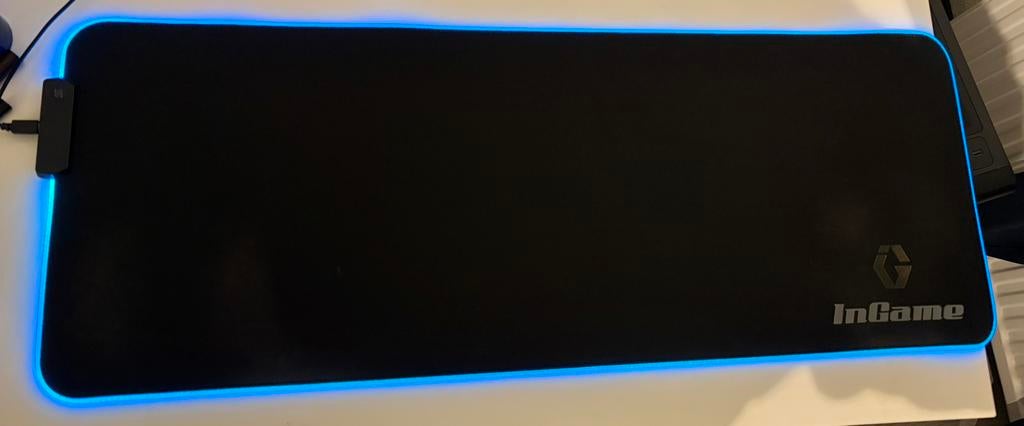 XXL RGB Muismat InGame, Computers en Software, Muismatten, Zo goed als nieuw, Gaming muismat, Ophalen of Verzenden