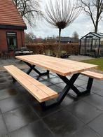 Picknicktafel met stalen X-poot