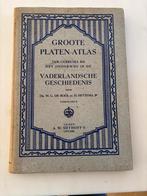 Oude Platen-Atlas Vaderlandsche Geschiedenis, Gelezen, Bosatlas, Ophalen of Verzenden, 1800 tot 2000
