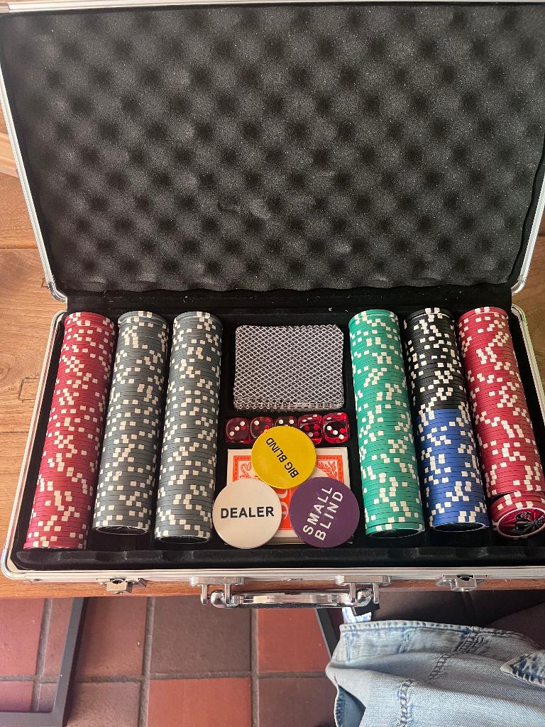 Pokerset, Vijf spelers of meer, Ophalen, Zo goed als nieuw