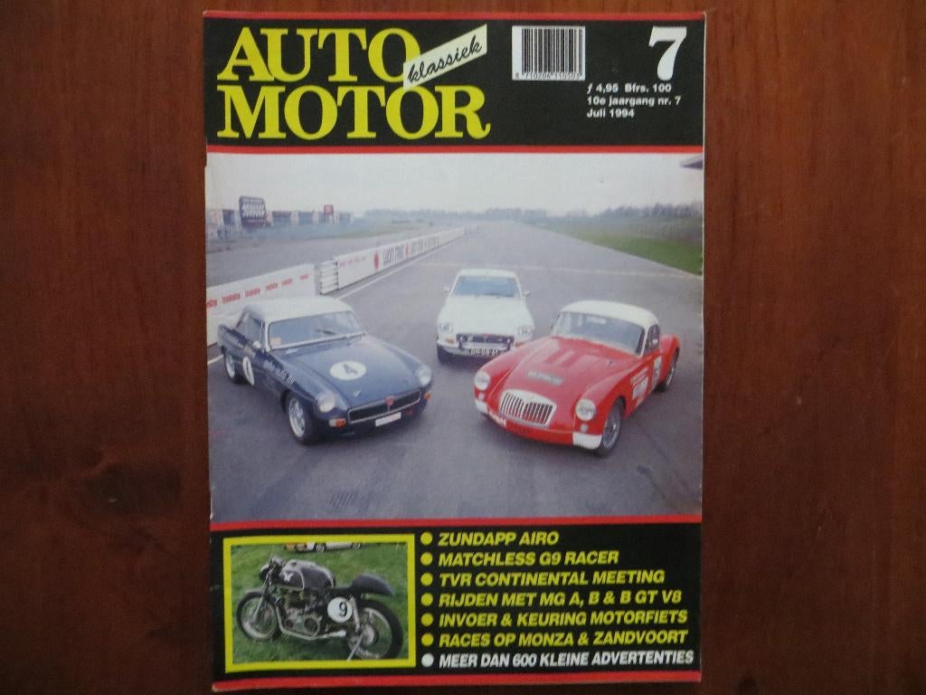 Auto Motor Klassiek 7 1994 TVR meeting, MG A, B, B GT V8, Ophalen of Verzenden, Nieuw, Overige merken