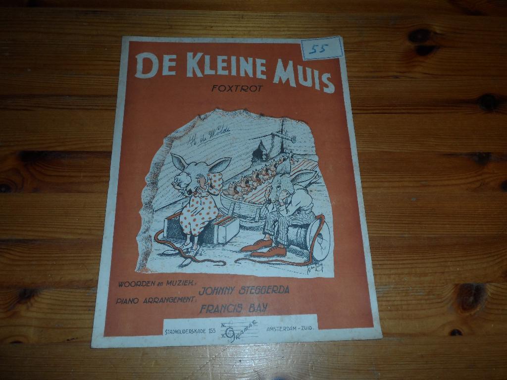 De kleine muis - johnny steggerda / francis bay, Gebruikt, Gitaar, Ophalen of Verzenden, Artiest of Componist