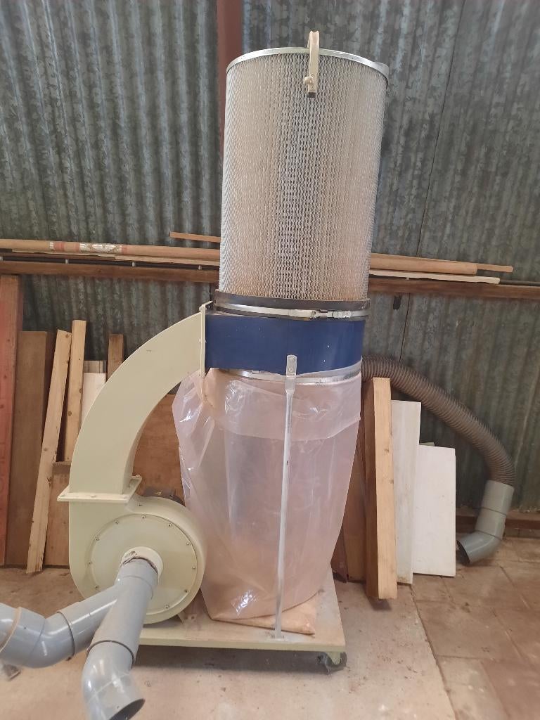 HBM twee ledig stof spaan afzuiging, Doe-het-zelf en Verbouw, Ventilatie en Afzuiging, Ophalen, Zo goed als nieuw, Afzuiger