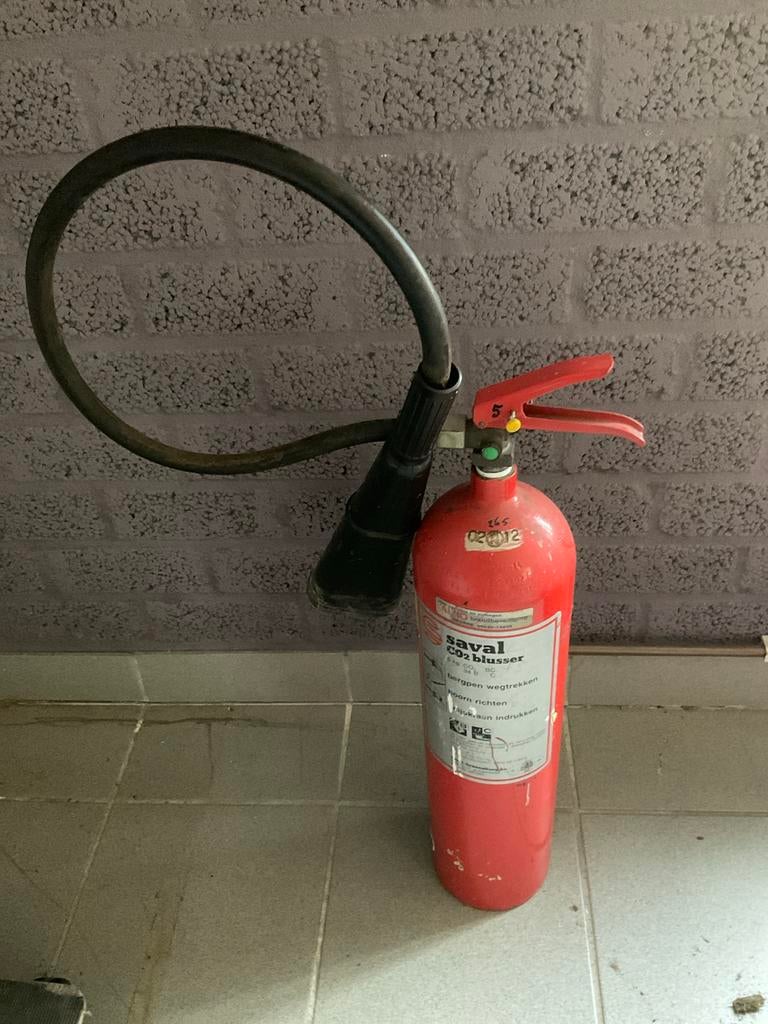 Saval CO2 Brandblusser - Gebruikt, Ophalen of Verzenden, Gebruikt, Brandblusser