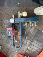 Vloerverwarming verdeler 3 groepen met Grundfos pomp, Ophalen of Verzenden, Gebruikt, Overige typen