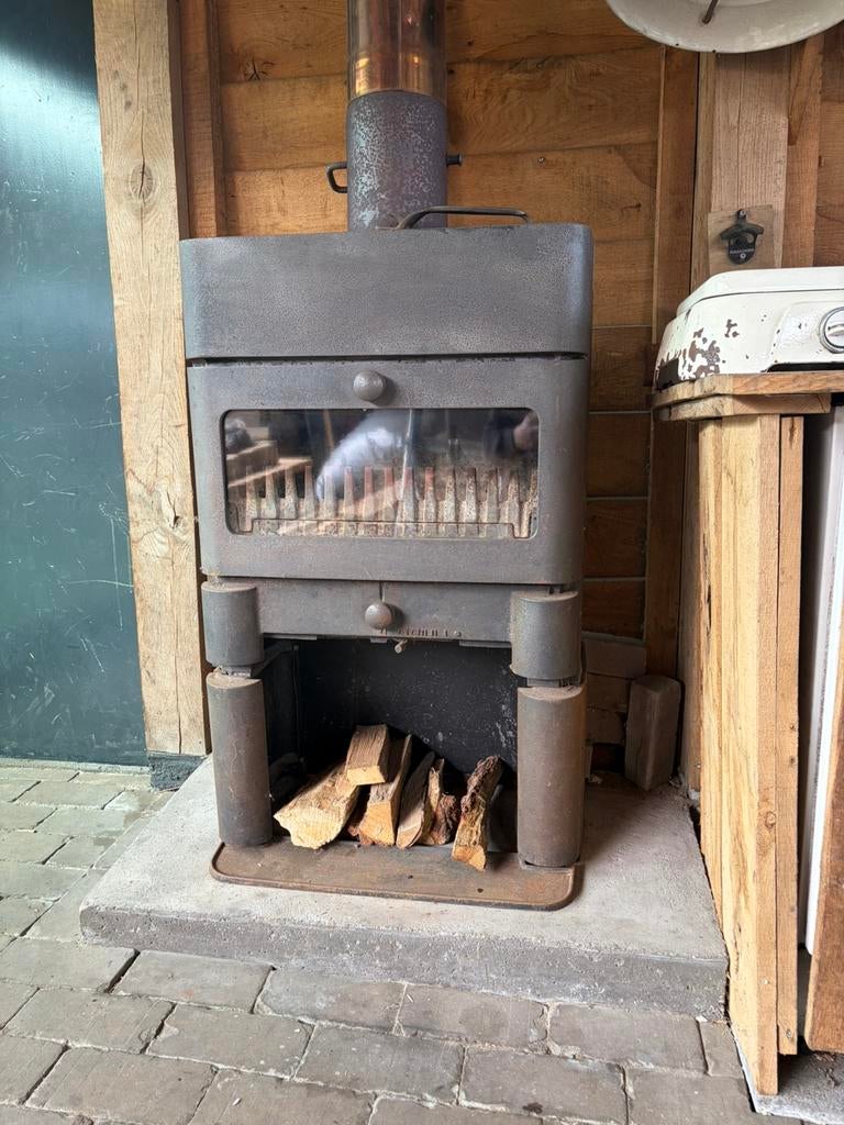 Spencer houtkachel, Huis en Inrichting, Kachels, Houtkachel, Ophalen of Verzenden, Zo goed als nieuw, Vrijstaand