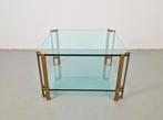 Regency salontafel T24 messing glas Peter Ghyczy ´70 design, Huis en Inrichting, Tafels | Salontafels, Ophalen, 100 tot 150 cm