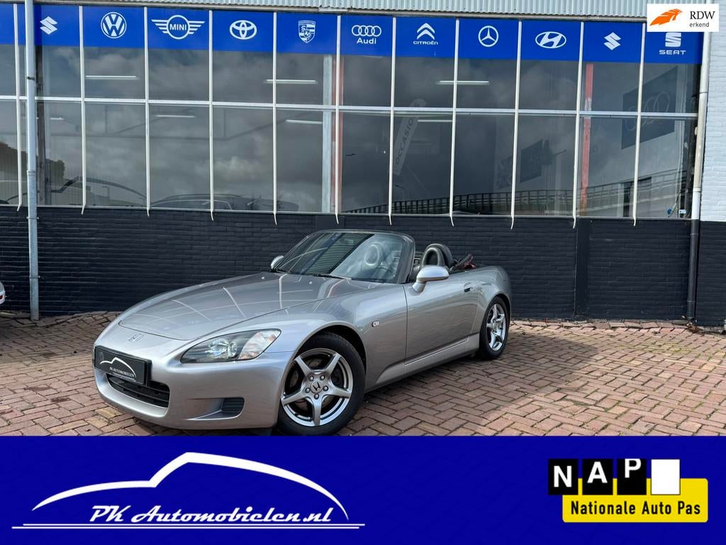 Honda S2000 2.0i VTEC *Superstaat, Airco, Xenon*, Achterwielaandrijving, Gebruikt, Zwart, 4 cilinders