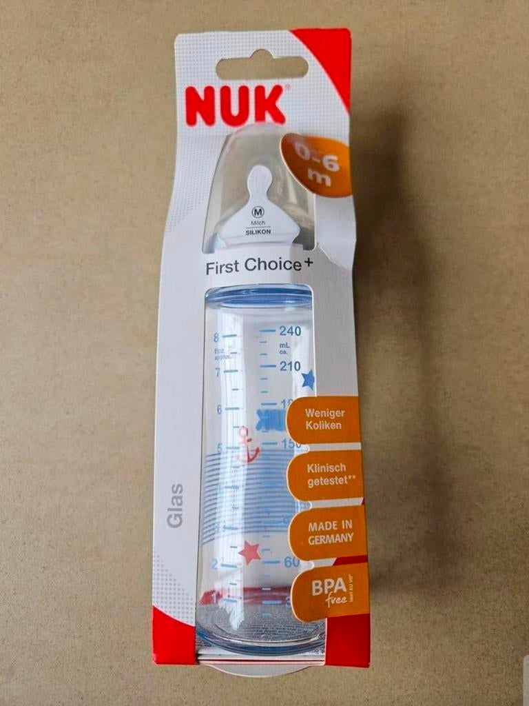 NUK First Choice+ Babyfles 240ml - Nieuw in verpakking, Ophalen, Nieuw, Overige typen