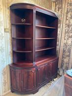 Hulshoff Mahonie Vintage Boekenkast met Twee Kasten, Ophalen, Gebruikt