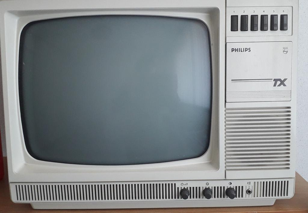 Philips TX zwart/wit tv, Ophalen