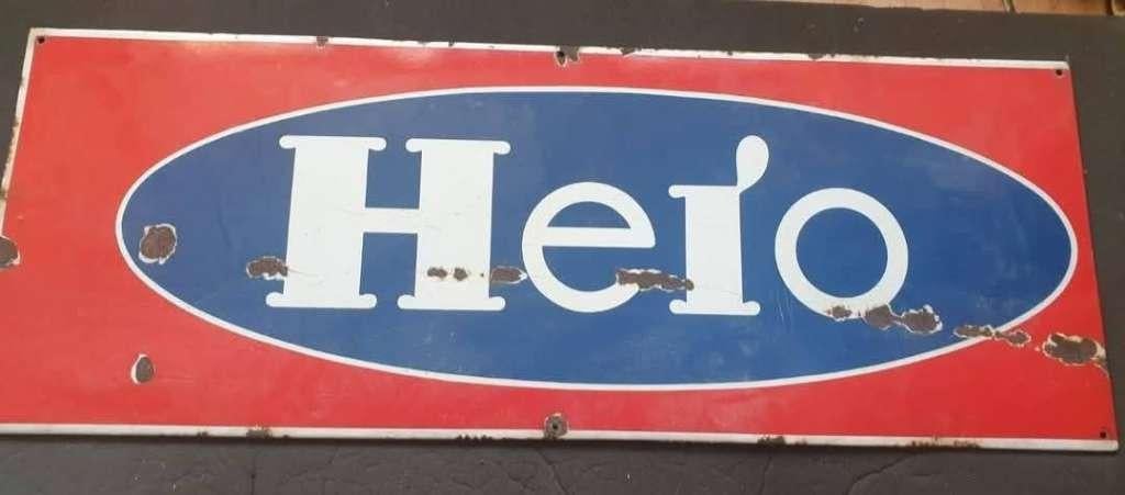 Hero emaille bord, Ophalen of Verzenden