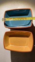 10 Leuke Handige Schaaltjes Aardewerk - Blauw & Mosterdgeel, Ophalen of Verzenden