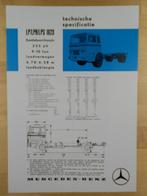 Mercedes LP LPK LPS 1623 Specificatie Brochure 1968, Zo goed als nieuw, Mercedes-Benz, Mercedes, Ophalen of Verzenden