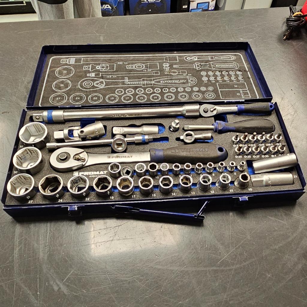 Dopsleutelset 55-Delig 1/2, Flex Ltd., Zo goed als nieuw, https://flex.com/contact-us, Nobelstraat 10, 5807 GA Oostrum LB, Limburg, Nederland