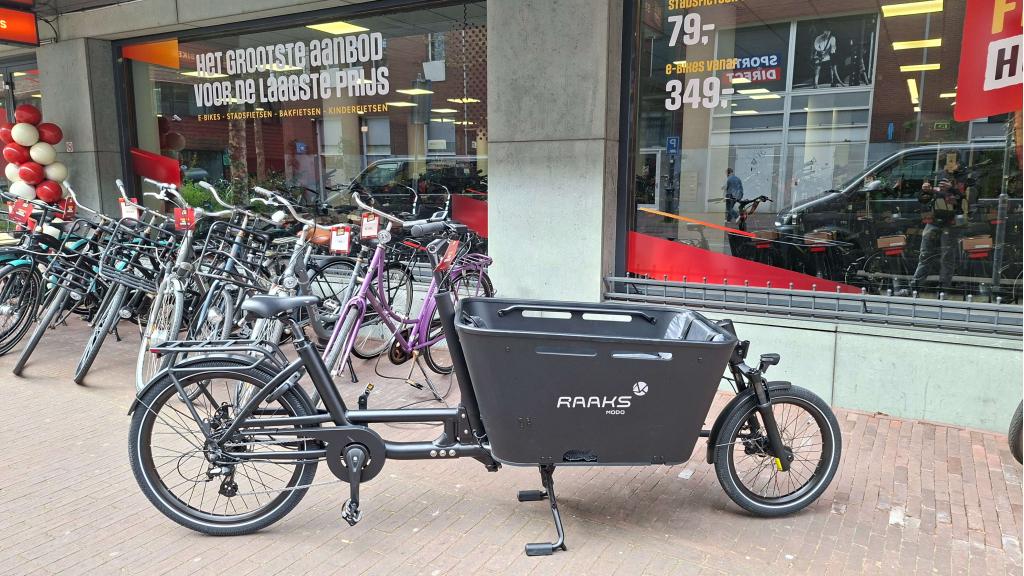 Fietshokje Raaks: Raaks Modo elektrische bakfiets, Fietsen en Brommers, Fietsen | Bakfietsen, Nieuw