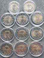 2 euro munten 10 jaar EMU. 2009. 11 verschillende UNC munten, Ophalen of Verzenden, Luxemburg, 2 euro