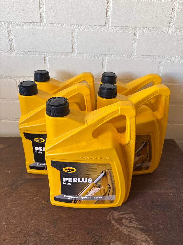 5x Kroon-Oil Perlus H32 Hydraulische Olie - Ongeopend, Ophalen, Nieuw