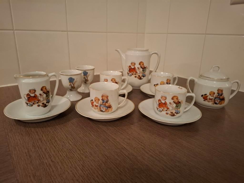 Vintage Kinderservies 15-delig, Ophalen of Verzenden
