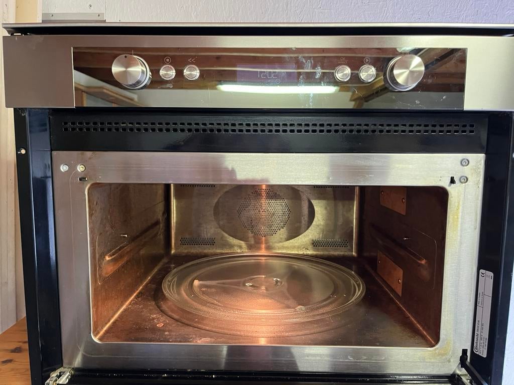 Bauknecht magnetron inbouwoven, Ophalen, Gebruikt, Draaiplateau, 45 tot 60 cm