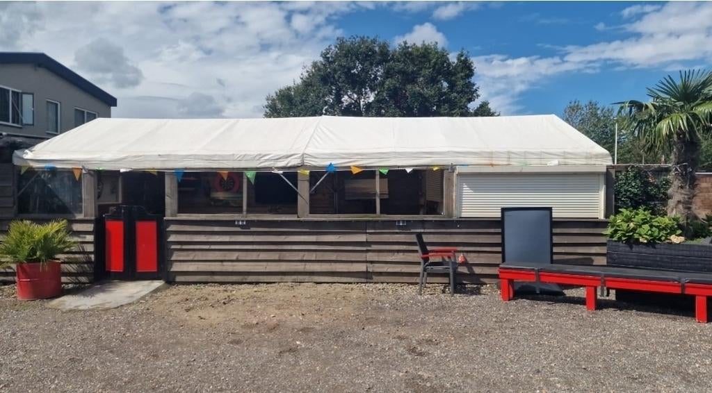 Grote professionele partytent met zijwanden, Tuin en Terras, Partytenten, Ophalen, Gebruikt, Opvouwbaar, Partytent