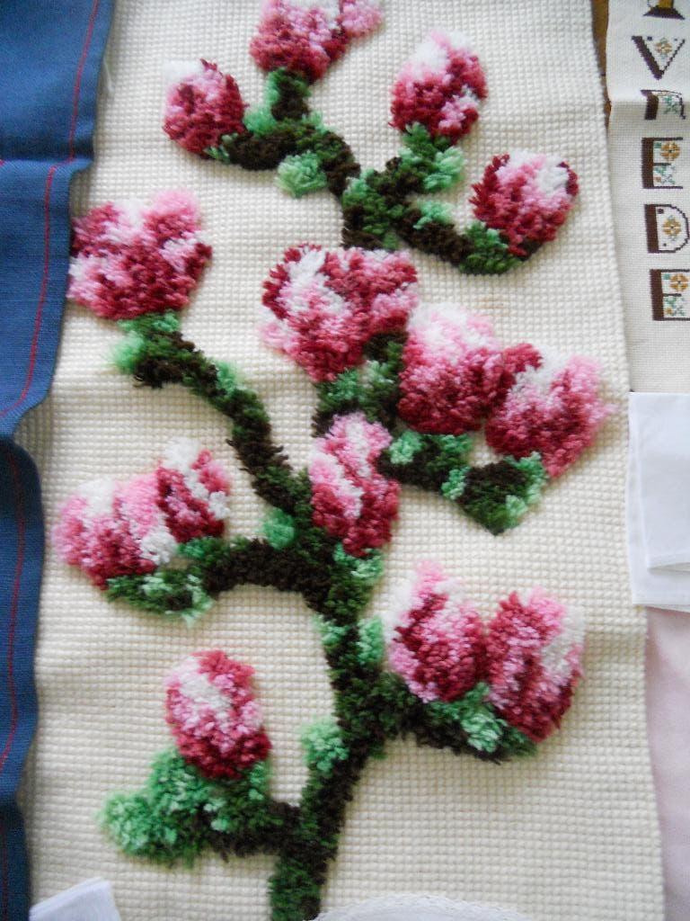 geknoopt / geborduurd wollen wandkleed, Ophalen, Huis en Inrichting