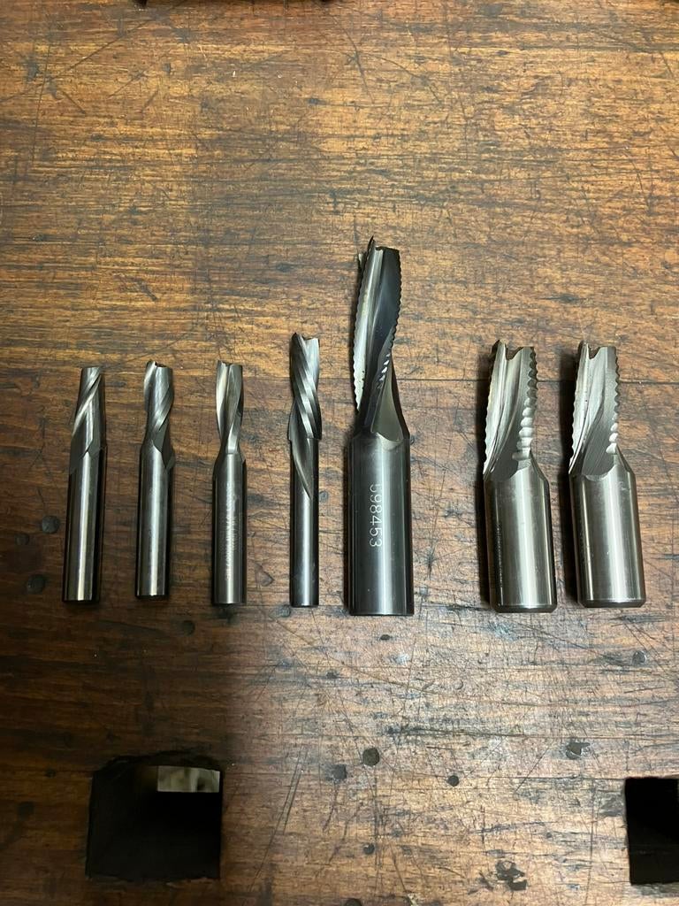 Leitz/Oertli/Leuco HM frezen+wortelmoeren met spaantangen, Ophalen of Verzenden, Gebruikt