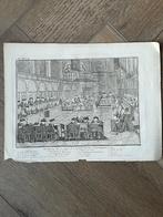 Synode 1730 Nieuwekerk Amsterdam Gravure P0141, Antiek en Kunst, Kunst | Etsen en Gravures, Ophalen of Verzenden, Ets, 1700 - 1799