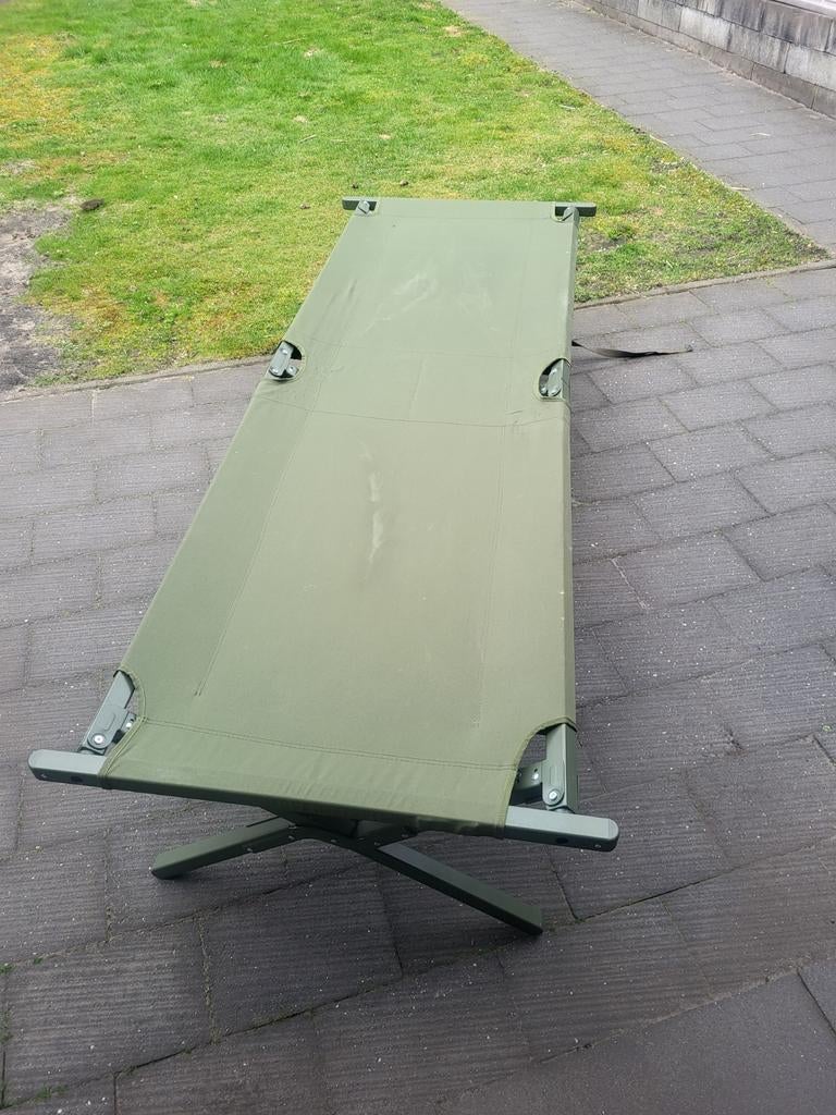 Veldbed, Ophalen of Verzenden, Landmacht, Nederland, Embleem of Badge