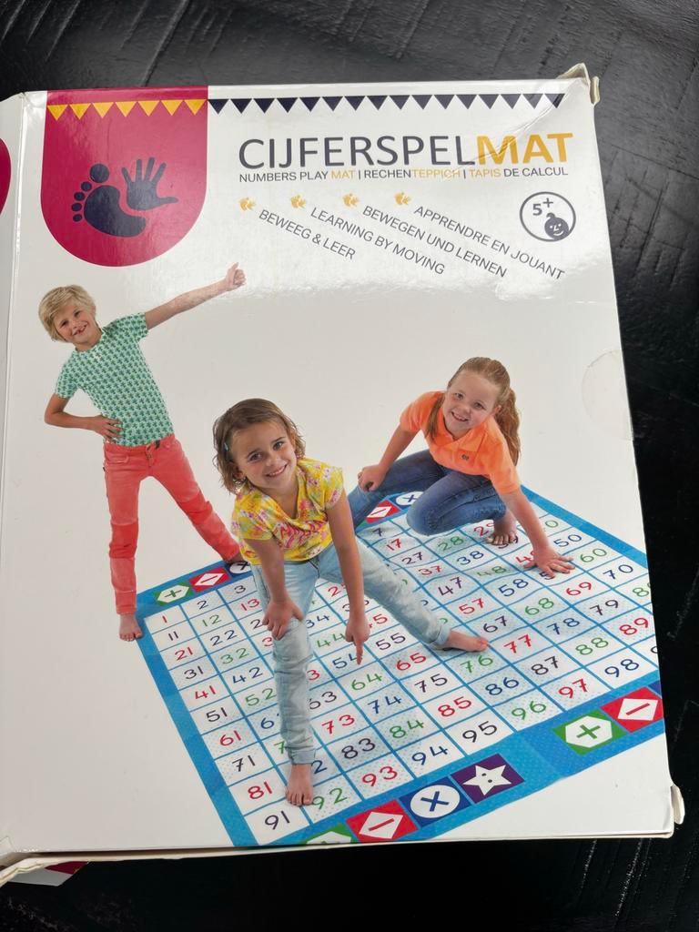 Cijferspelmat: Rekenen met handen en voeten (1-100), Ophalen, 1234MA, Info@mat.com, Rekenen