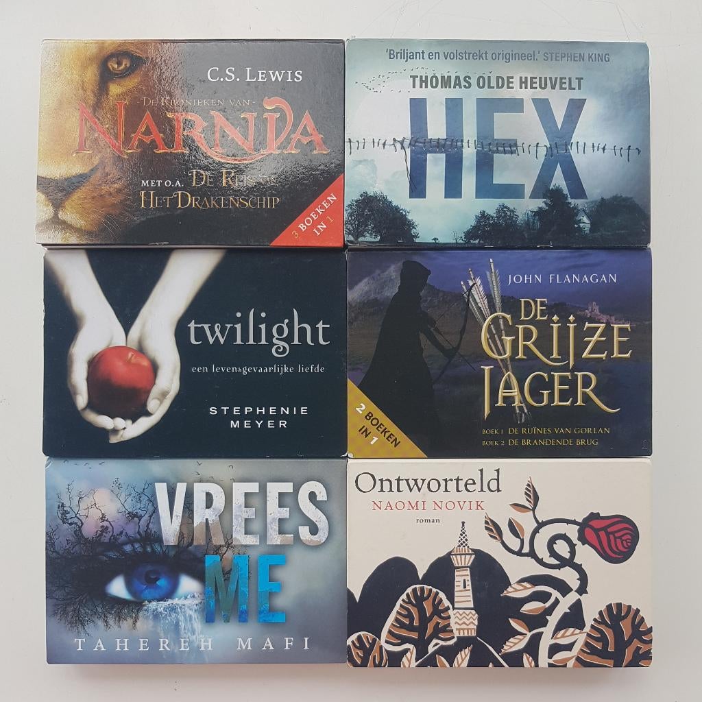 6x Dwarsligger Fantasy oa. De Grijze Jager, Narnia, Twilight, Ophalen of Verzenden