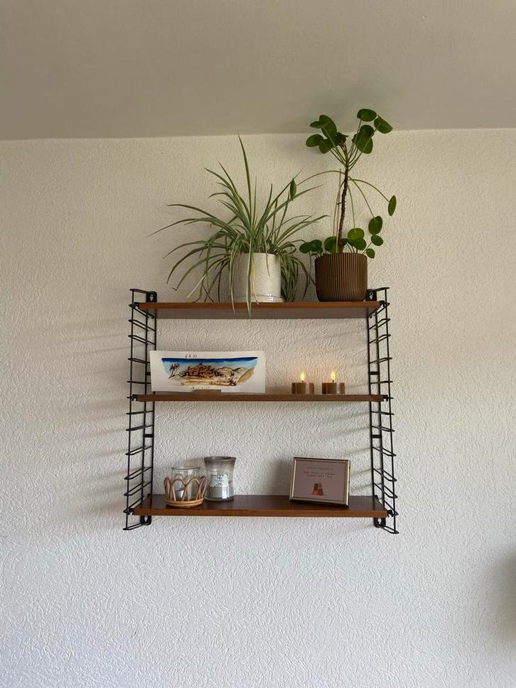 Vintage Tomado wandrekje met houten planken, Huis en Inrichting, Woonaccessoires | Wandplanken en Boekenplanken, Gebruikt, Ophalen of Verzenden