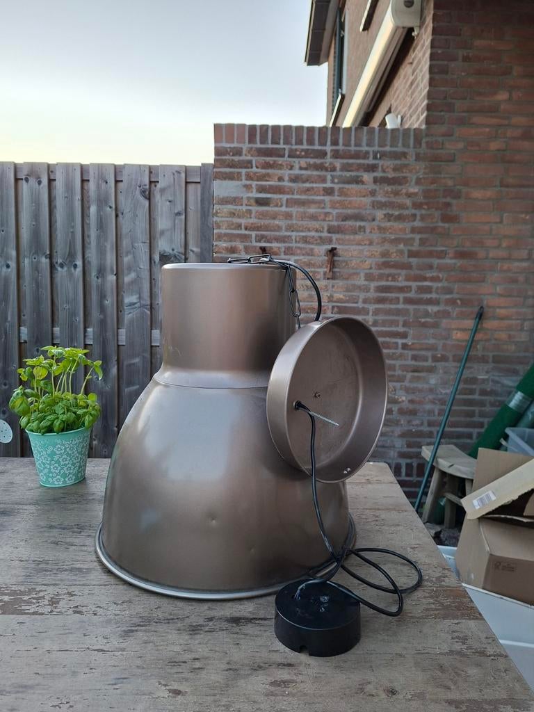 Grote industriële hanglamp, Huis en Inrichting, Ophalen, Gebruikt, 50 tot 75 cm, Metaal