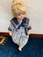 Vintage Porseleinen Pop in Matrozenpakje, Verzamelen, Poppen, Ophalen of Verzenden, Gebruikt, Pop