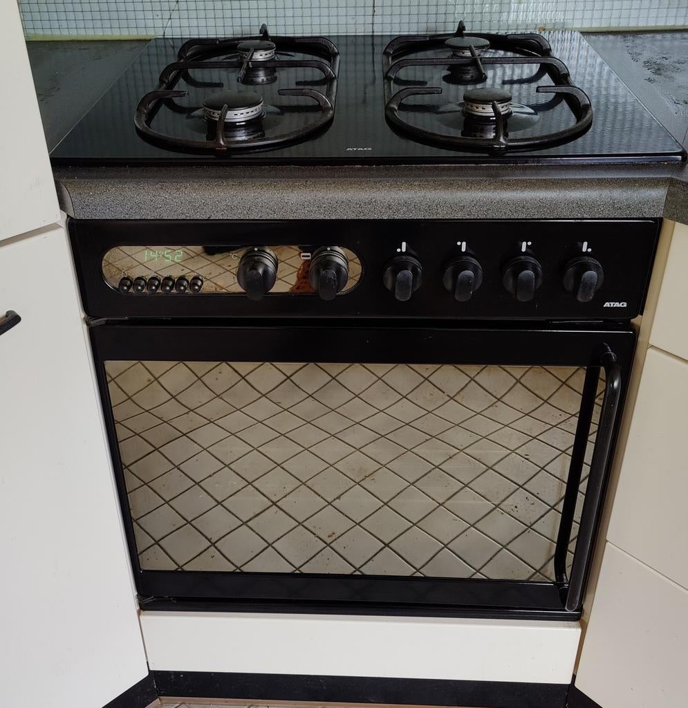 ATAG Gas Kookplaat Inbouw en Electrische Oven Inbouw, Witgoed en Apparatuur, Fornuizen, Ophalen, Minder dan 85 cm, 60 cm of meer