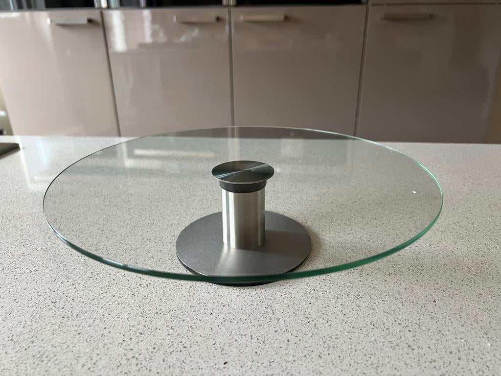Glazen Draaiplateau / Lazy Susan - 30cm, Huis en Inrichting, Ophalen, Nieuw