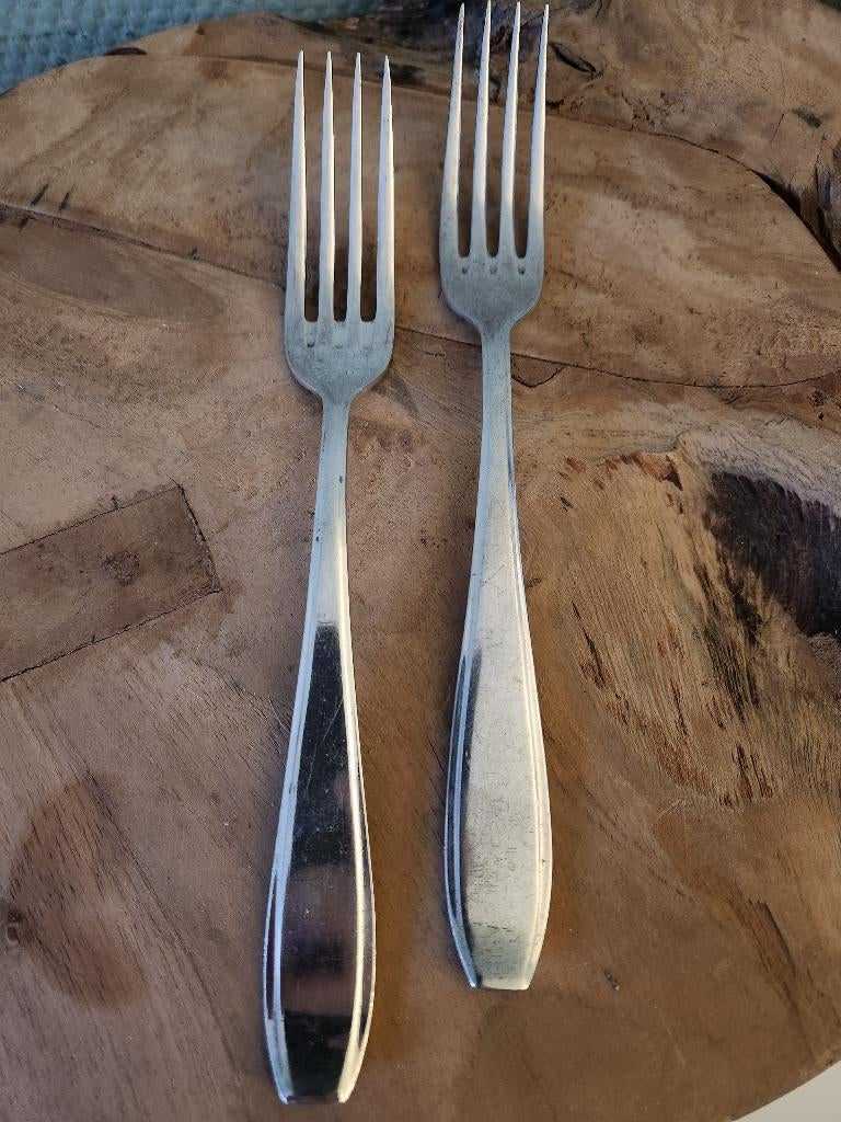 2x Verzilverde Sola vork, Ophalen of Verzenden, Gebruikt, Overige materialen, Los bestek