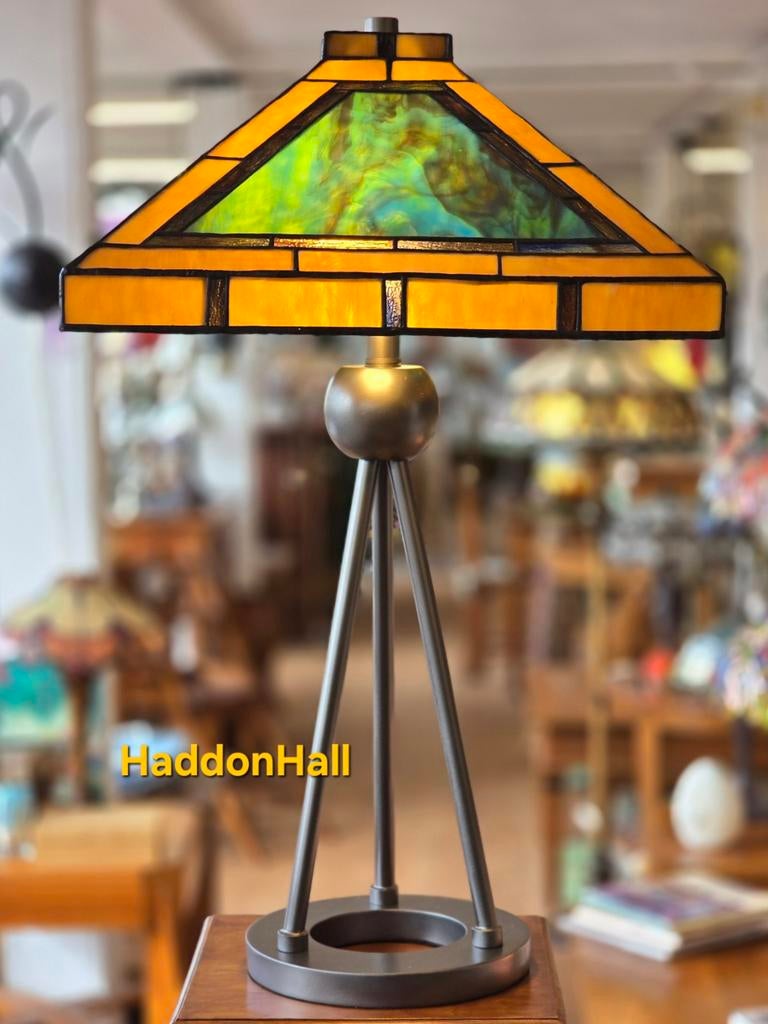 Tafellamp Art Deco Tiffany stijl 73cm, Ophalen of Verzenden, Nieuw, Glas