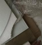 Glazen blad voor op tafel, Ophalen