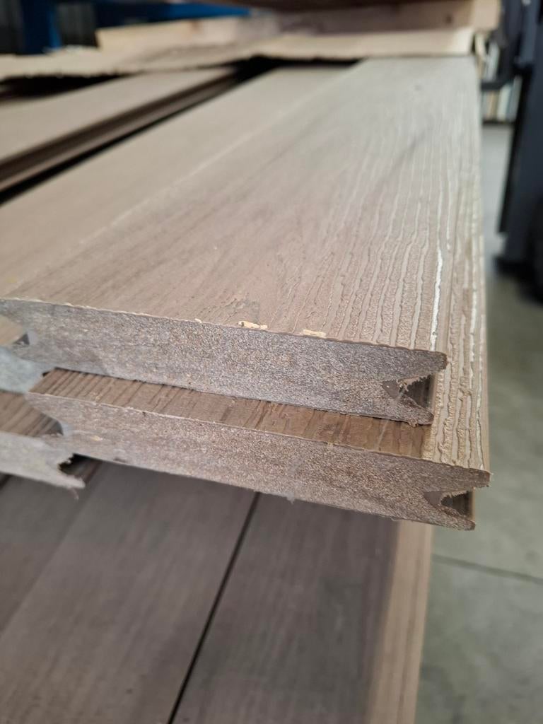 Hout/kunststof terrasdelen, incl.onderregels en clips, nieuw, Tuin en Terras, Palen, Balken en Planken, Ophalen, Nieuw, 250 cm of meer