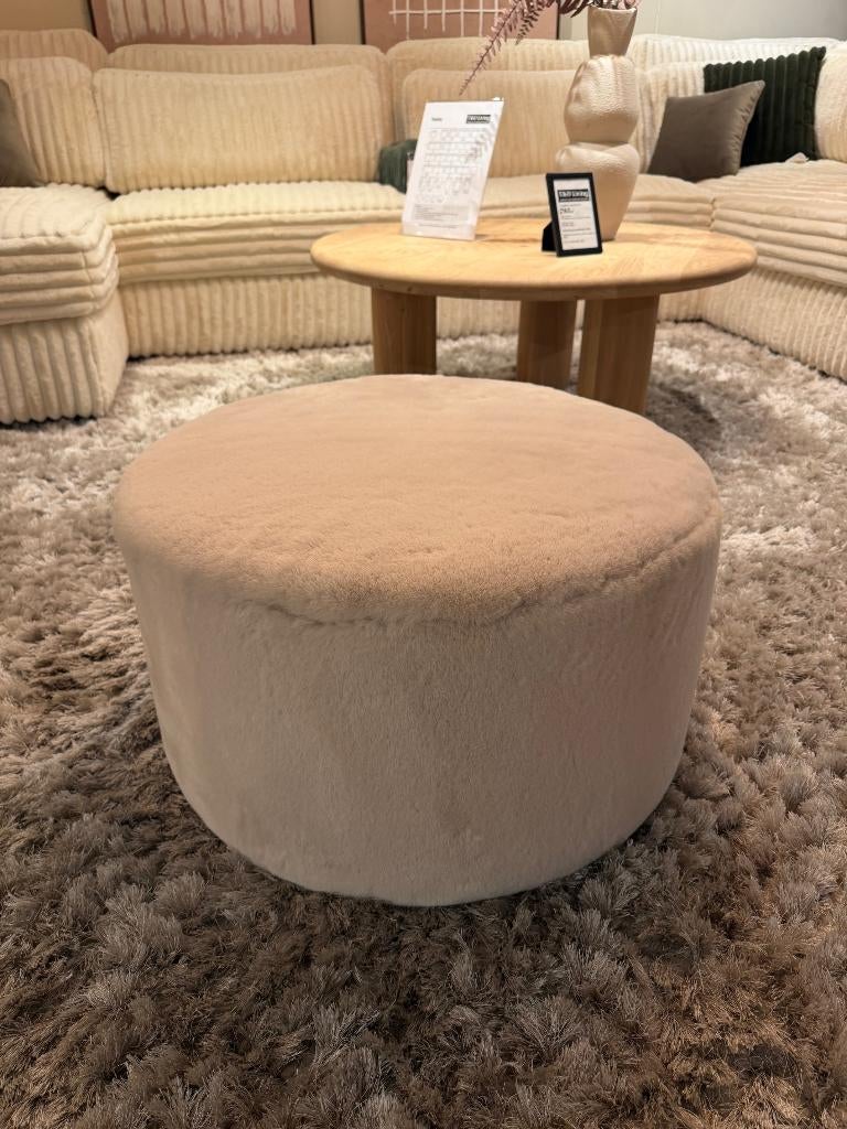 Poef Teddy stofje, Rond, Nieuw, Minder dan 50 cm, Ophalen of Verzenden