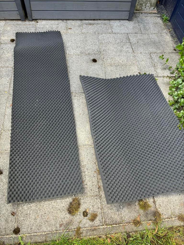 Geluidsisolatie 55x195 en 85x120 cm, Minder dan 4 cm, Overige materialen, Gebruikt, Ophalen of Verzenden